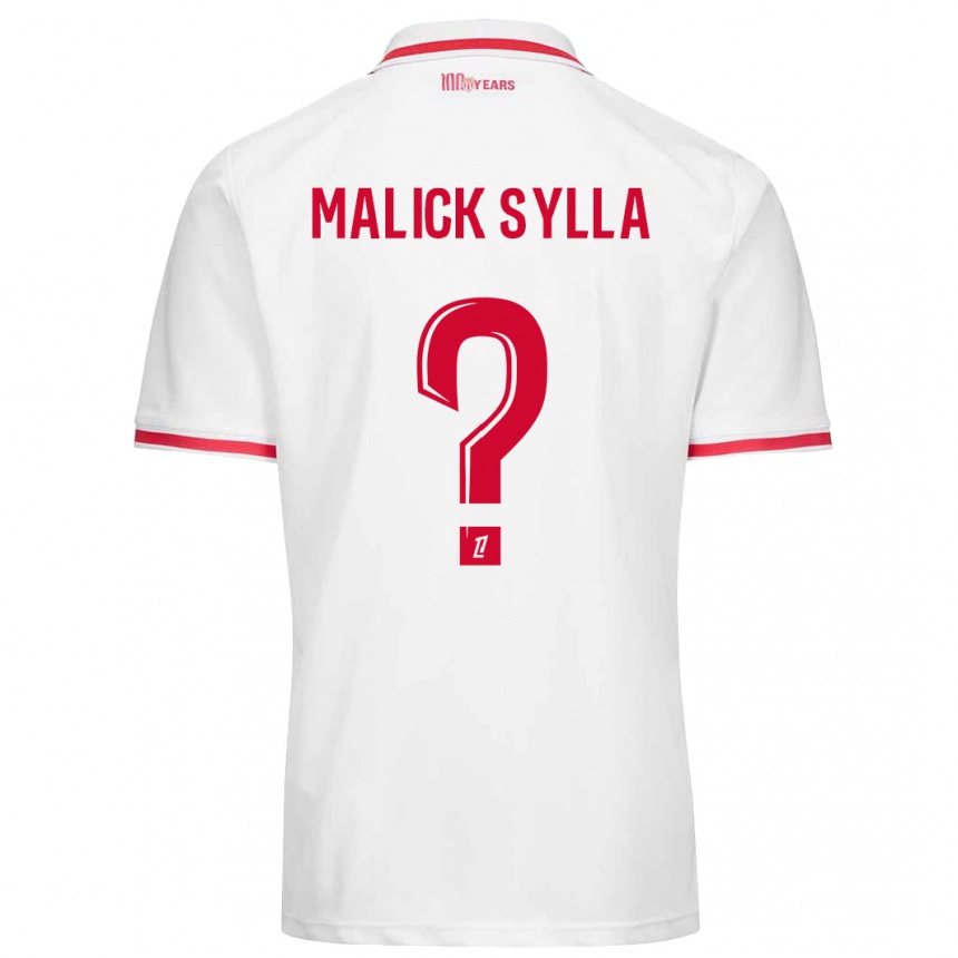 Niño Fútbol Camiseta Malick Sylla #0 Blanco Rojo 1ª Equipación 2024/25 México