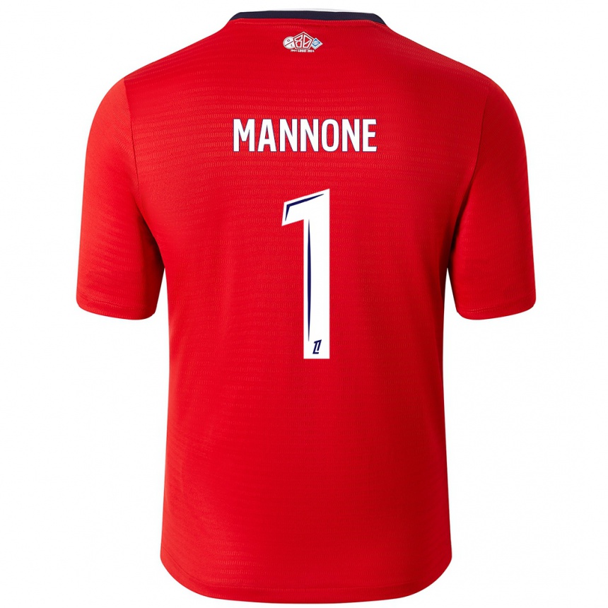 Niño Fútbol Camiseta Vito Mannone #1 Rojo Blanco 1ª Equipación 2024/25 México