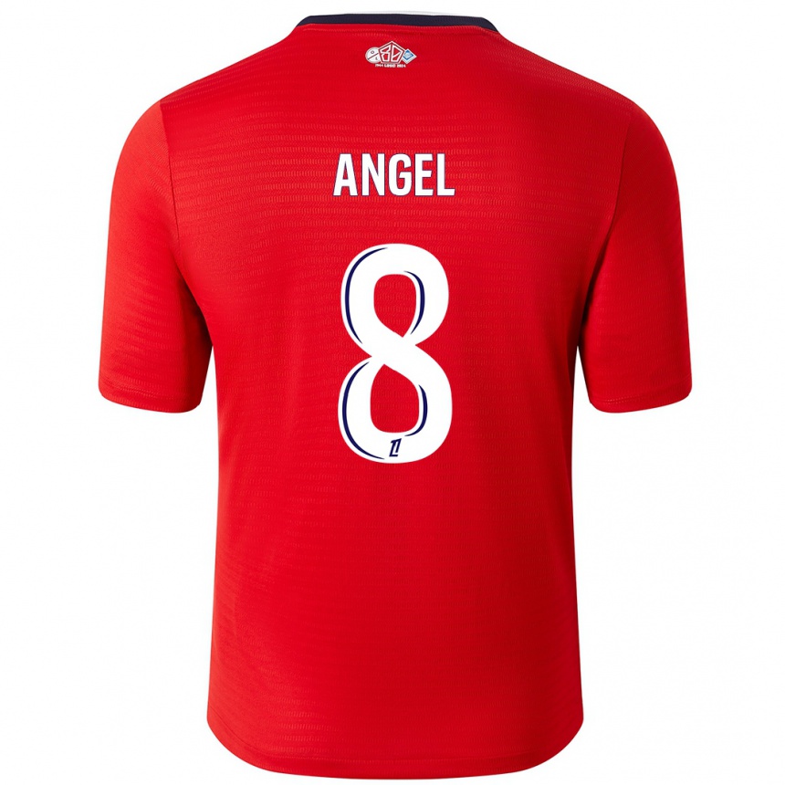 Niño Fútbol Camiseta Angel Gomes #8 Rojo Blanco 1ª Equipación 2024/25 México