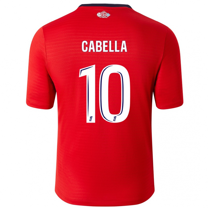 Niño Fútbol Camiseta Rémy Cabella #10 Rojo Blanco 1ª Equipación 2024/25 México