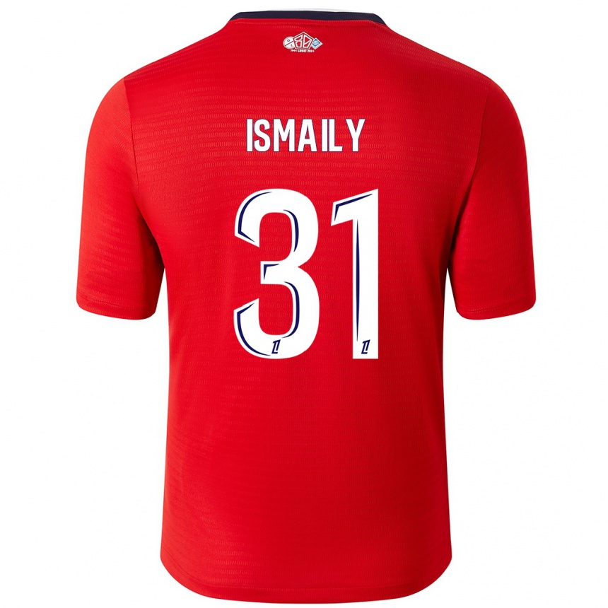 Niño Fútbol Camiseta Ismaily #31 Rojo Blanco 1ª Equipación 2024/25 México