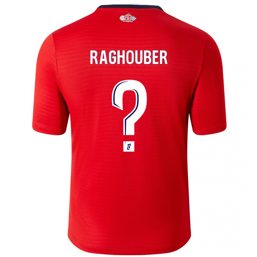 Niño Fútbol Camiseta Ugo Raghouber #0 Rojo Blanco 1ª Equipación 2024/25 México