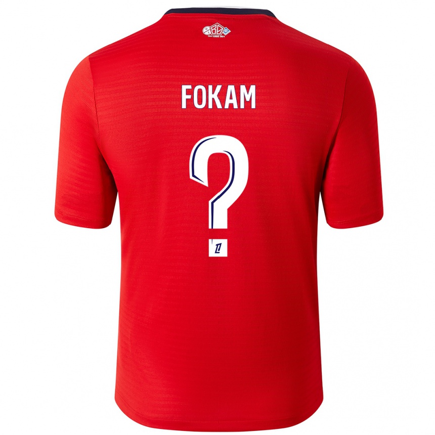 Niño Fútbol Camiseta Ulrich Fokam #0 Rojo Blanco 1ª Equipación 2024/25 México