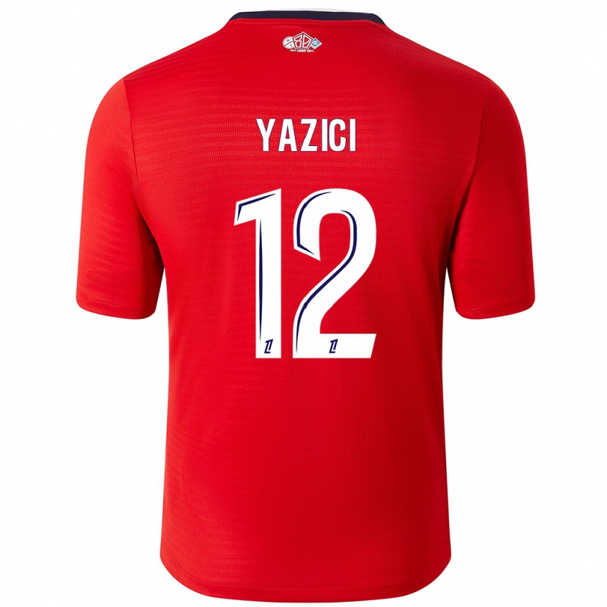 Niño Fútbol Camiseta Yusuf Yazici #12 Rojo Blanco 1ª Equipación 2024/25 México