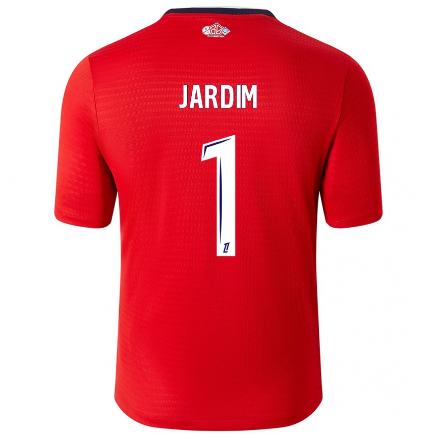 Niño Fútbol Camiseta Leo Jardim #1 Rojo Blanco 1ª Equipación 2024/25 México