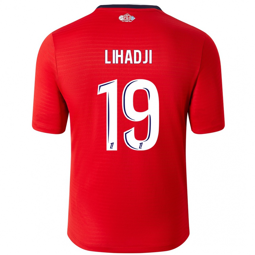 Niño Fútbol Camiseta Isaac Lihadji #19 Rojo Blanco 1ª Equipación 2024/25 México