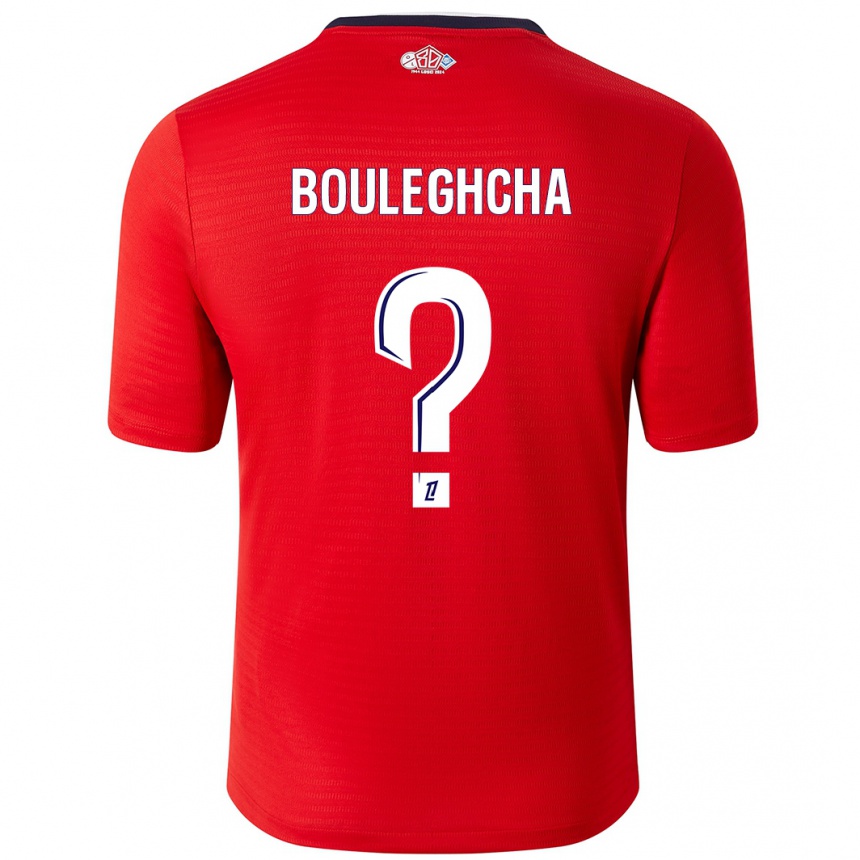 Niño Fútbol Camiseta Ismail Bouleghcha #0 Rojo Blanco 1ª Equipación 2024/25 México