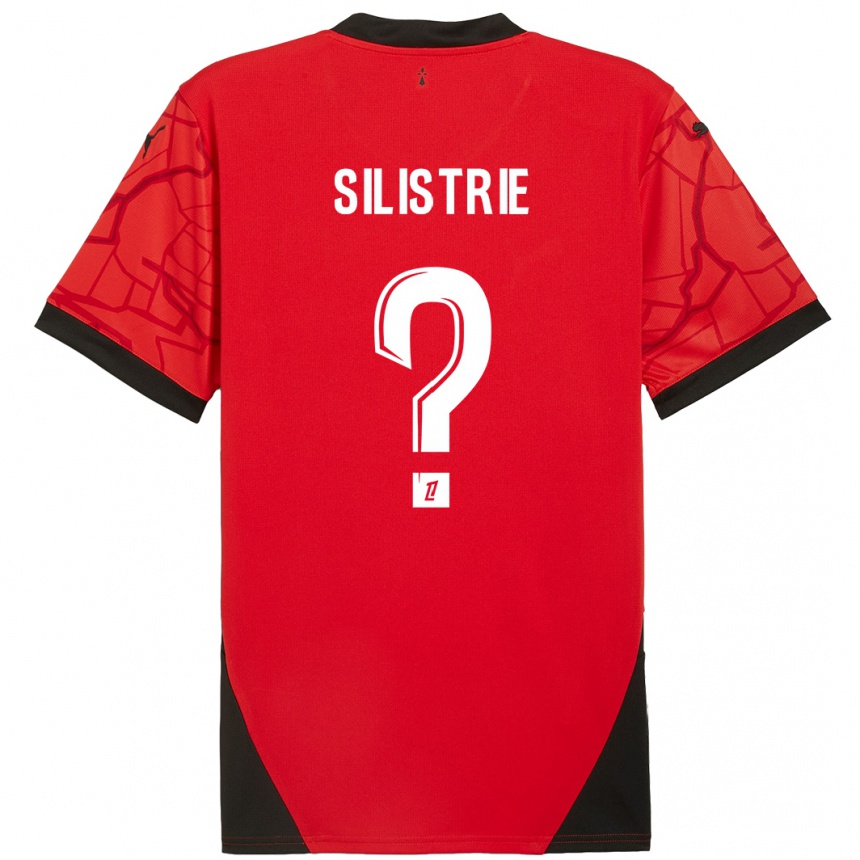 Niño Fútbol Camiseta Mathys Silistrie #0 Rojo Negro 1ª Equipación 2024/25 México