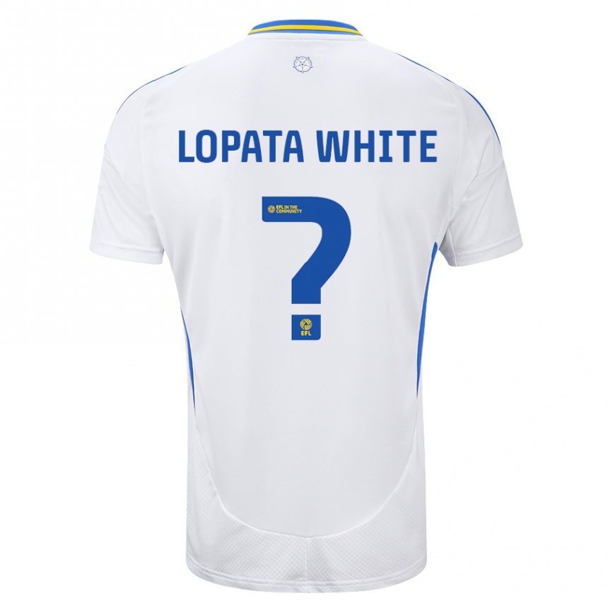 Niño Fútbol Camiseta Reuben Lopata-White #0 Blanco Azul 1ª Equipación 2024/25 México