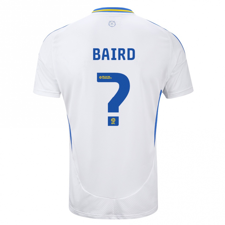 Niño Fútbol Camiseta Alex Baird #0 Blanco Azul 1ª Equipación 2024/25 México