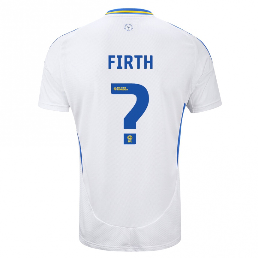 Niño Fútbol Camiseta Will Firth #0 Blanco Azul 1ª Equipación 2024/25 México