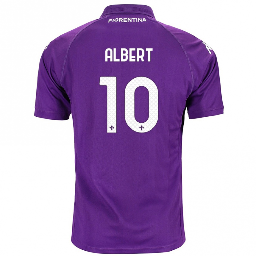 Niño Fútbol Camiseta Albert Gudmundsson #10 Morado 1ª Equipación 2024/25 México