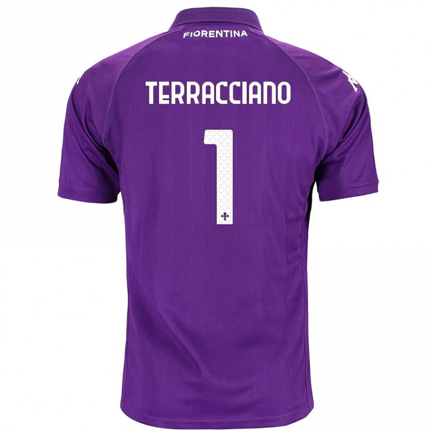 Niño Fútbol Camiseta Pietro Terracciano #1 Morado 1ª Equipación 2024/25 México