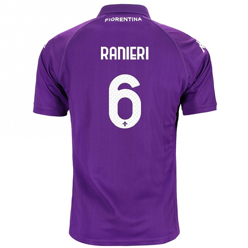 Niño Fútbol Camiseta Luca Ranieri #6 Morado 1ª Equipación 2024/25 México