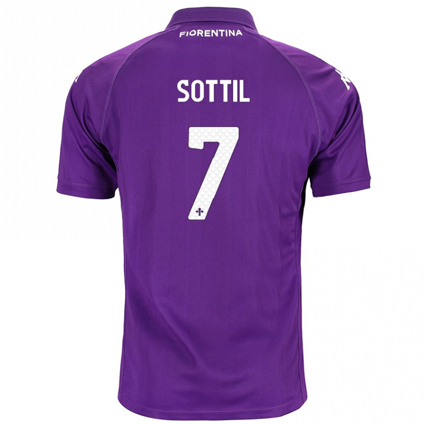 Niño Fútbol Camiseta Riccardo Sottil #7 Morado 1ª Equipación 2024/25 México