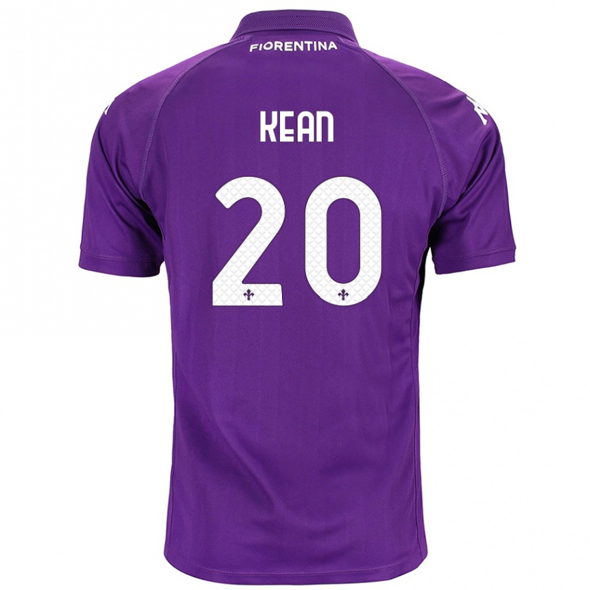 Niño Fútbol Camiseta Moise Kean #20 Morado 1ª Equipación 2024/25 México