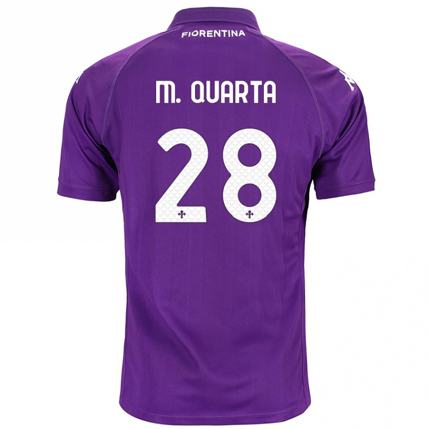 Niño Fútbol Camiseta Lucas Martínez Quarta #28 Morado 1ª Equipación 2024/25 México