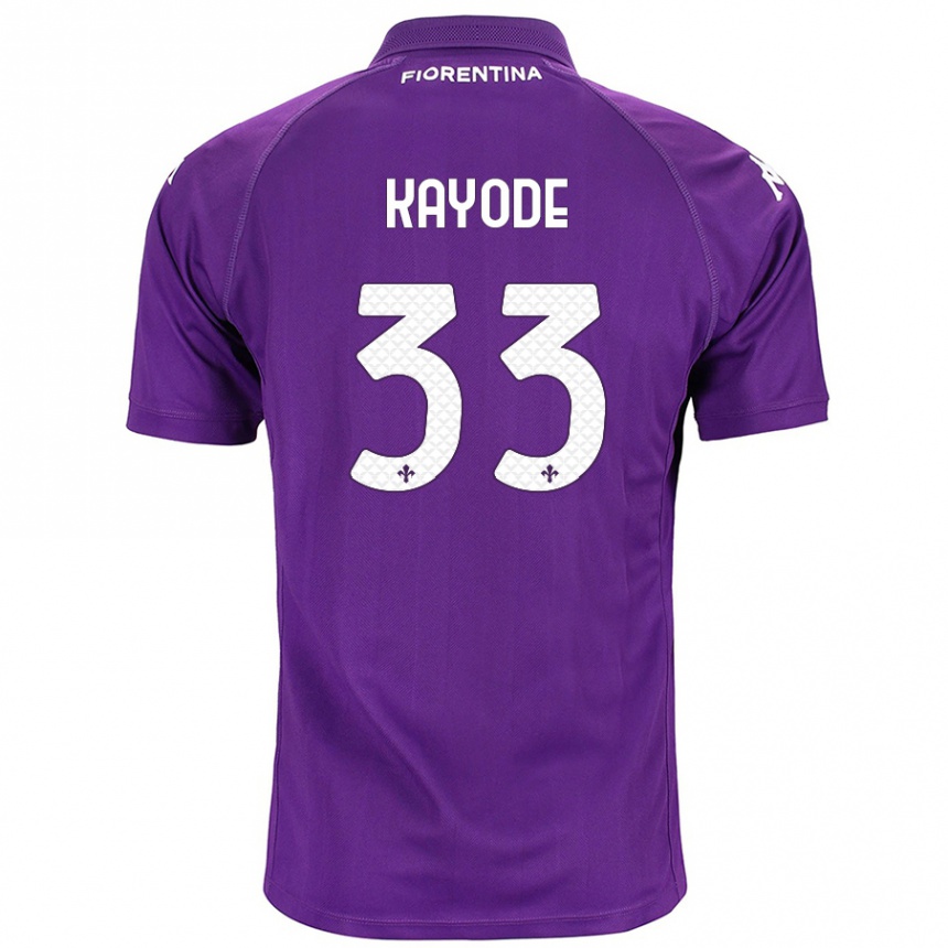 Niño Fútbol Camiseta Michael Kayode #33 Morado 1ª Equipación 2024/25 México