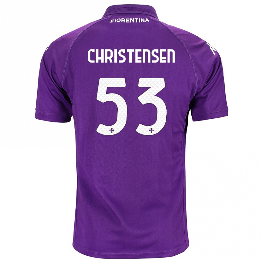 Niño Fútbol Camiseta Oliver Christensen #53 Morado 1ª Equipación 2024/25 México