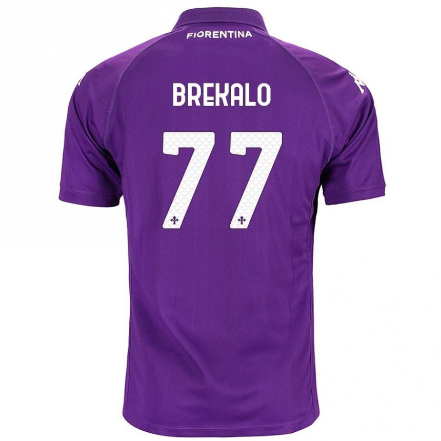 Niño Fútbol Camiseta Josip Brekalo #77 Morado 1ª Equipación 2024/25 México