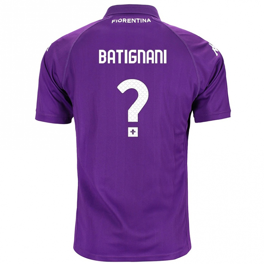 Niño Fútbol Camiseta Francesco Batignani #0 Morado 1ª Equipación 2024/25 México