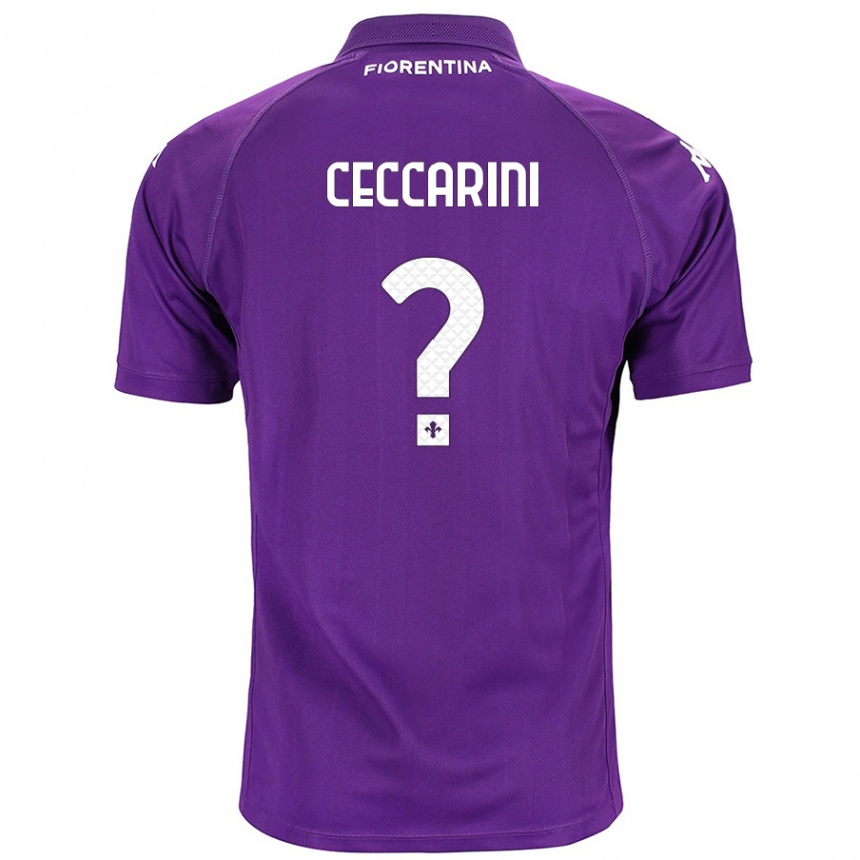 Niño Fútbol Camiseta Mattia Ceccarini #0 Morado 1ª Equipación 2024/25 México