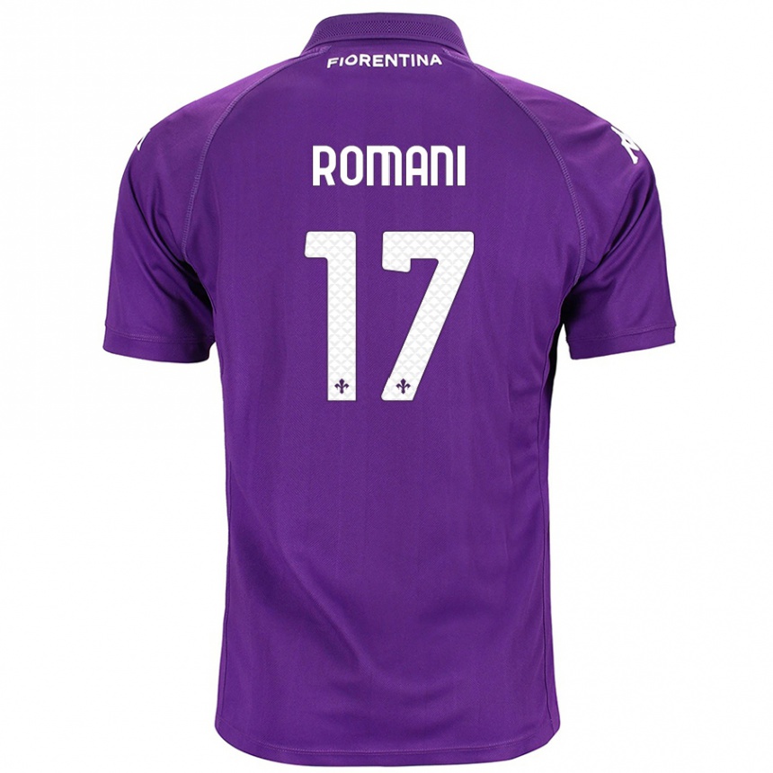 Niño Fútbol Camiseta Lorenzo Romani #17 Morado 1ª Equipación 2024/25 México