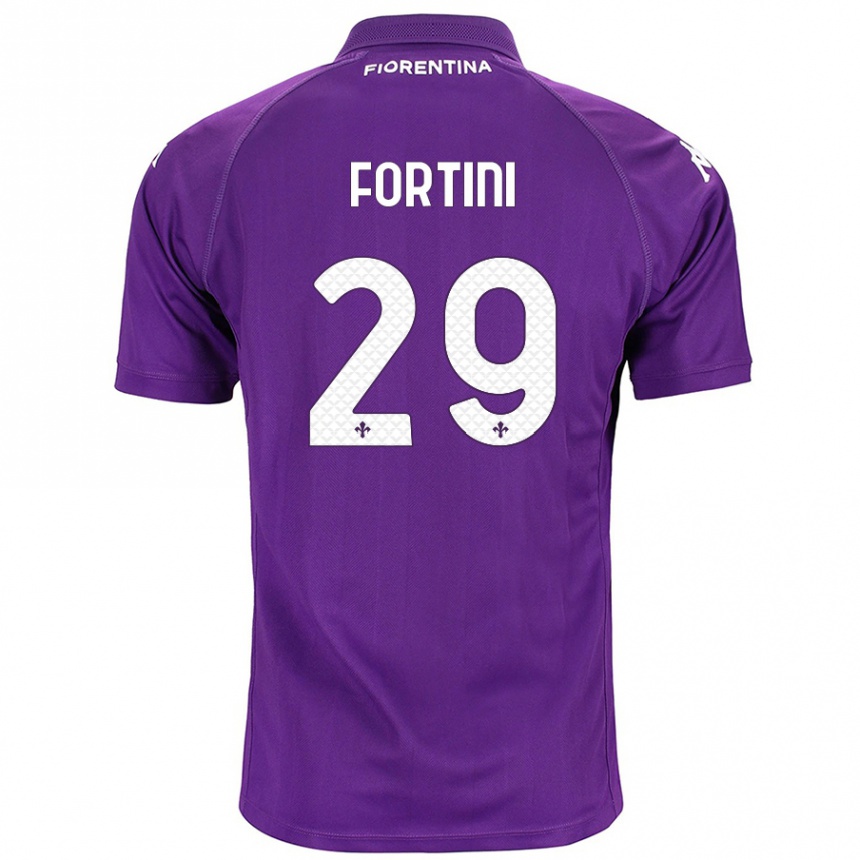 Niño Fútbol Camiseta Niccolò Fortini #29 Morado 1ª Equipación 2024/25 México