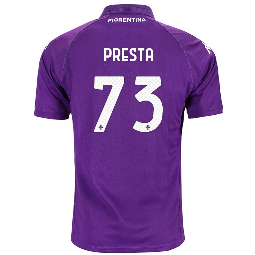 Niño Fútbol Camiseta Francesco Presta #73 Morado 1ª Equipación 2024/25 México