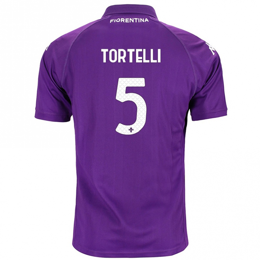 Niño Fútbol Camiseta Alice Tortelli #5 Morado 1ª Equipación 2024/25 México