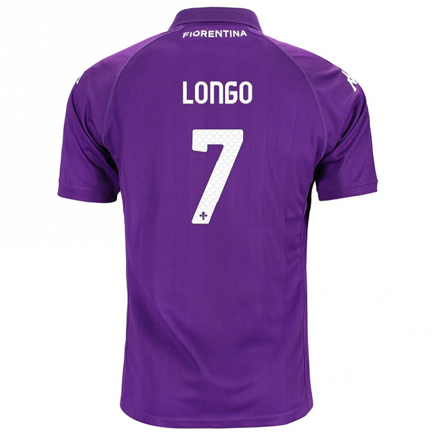 Niño Fútbol Camiseta Miriam Longo #7 Morado 1ª Equipación 2024/25 México