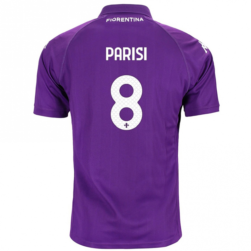 Niño Fútbol Camiseta Alice Parisi #8 Morado 1ª Equipación 2024/25 México