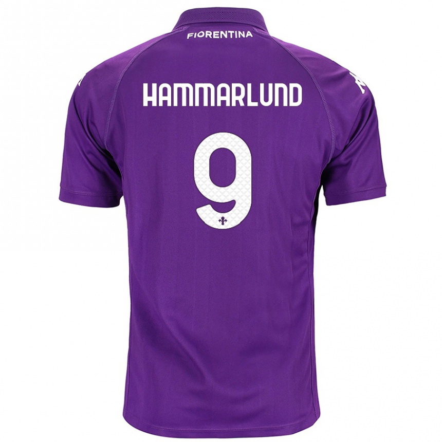 Niño Fútbol Camiseta Pauline Hammarlund #9 Morado 1ª Equipación 2024/25 México