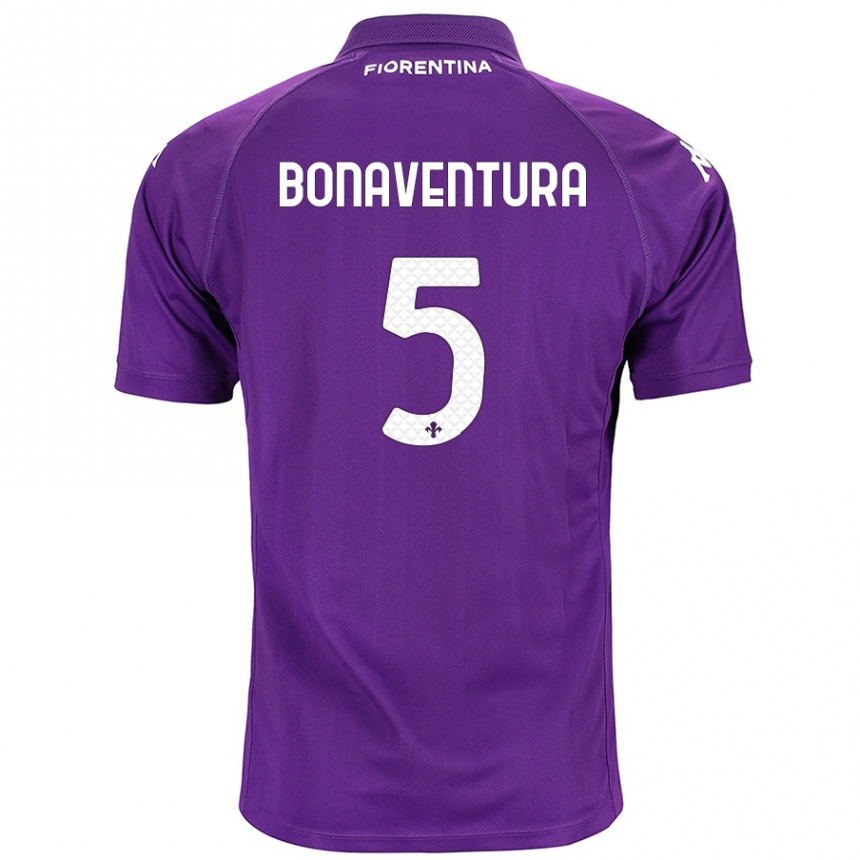 Niño Fútbol Camiseta Giacomo Bonaventura #5 Morado 1ª Equipación 2024/25 México