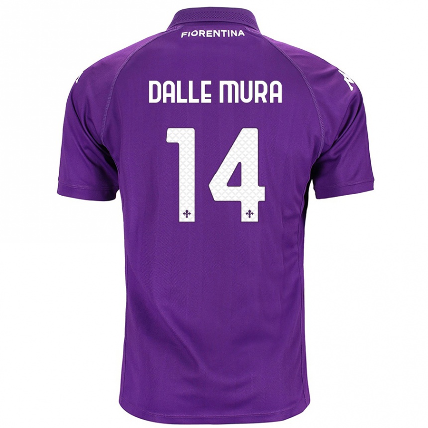 Niño Fútbol Camiseta Christian Dalle Mura #14 Morado 1ª Equipación 2024/25 México