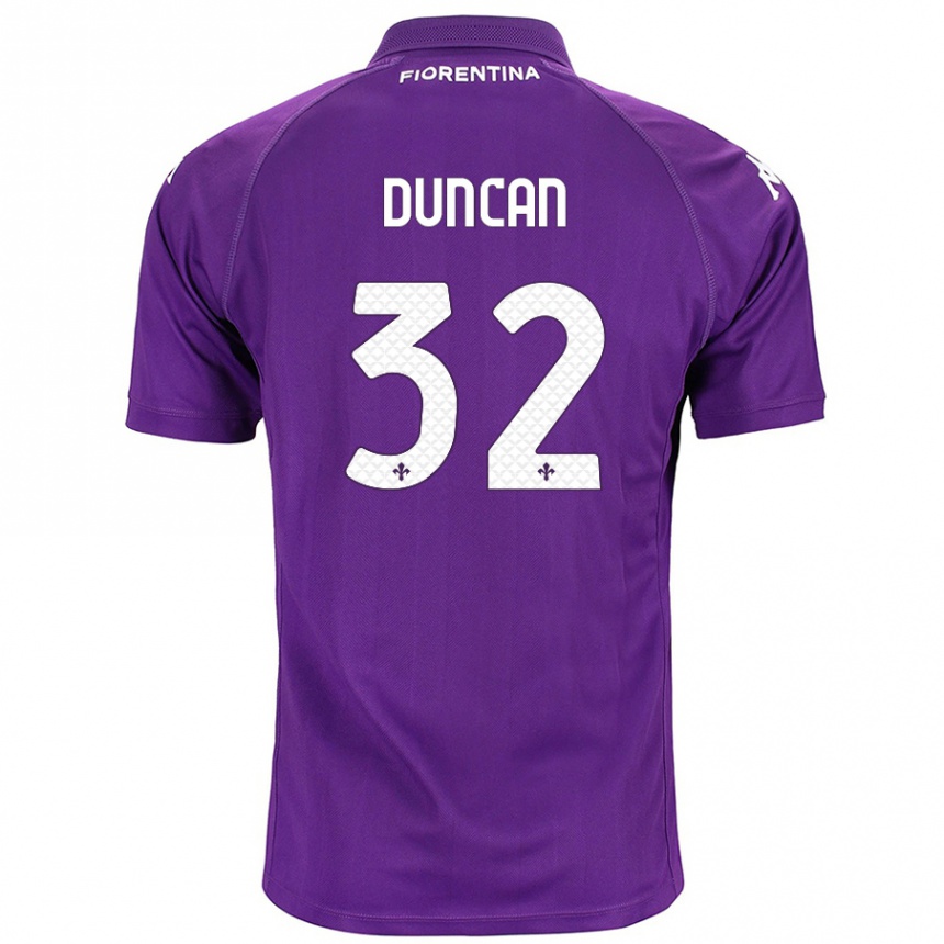 Niño Fútbol Camiseta Alfred Duncan #32 Morado 1ª Equipación 2024/25 México