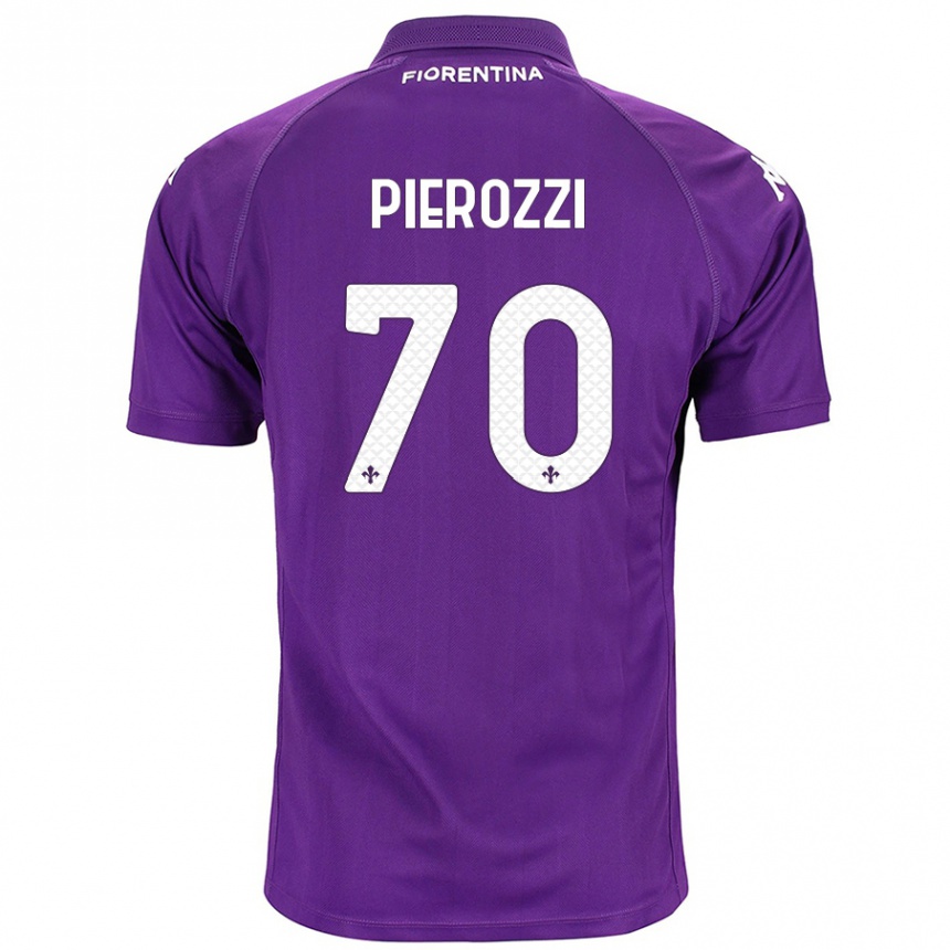 Niño Fútbol Camiseta Niccolò Pierozzi #70 Morado 1ª Equipación 2024/25 México