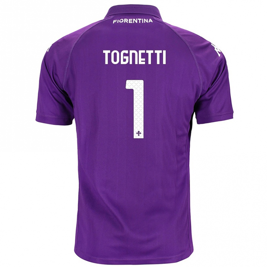 Niño Fútbol Camiseta Laerte Tognetti #1 Morado 1ª Equipación 2024/25 México