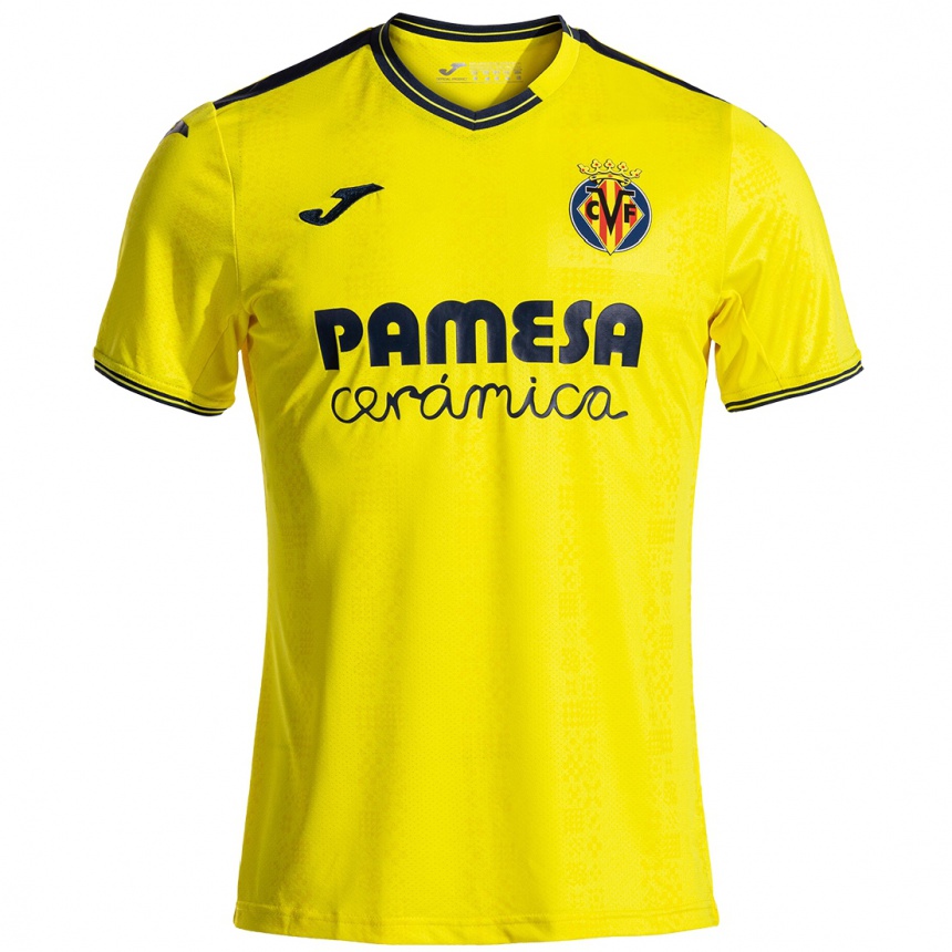 Niño Fútbol Camiseta Alex Quevedo #25 Amarillo Negro 1ª Equipación 2024/25 México