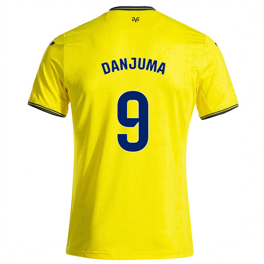 Niño Fútbol Camiseta Arnaut Danjuma #9 Amarillo Negro 1ª Equipación 2024/25 México