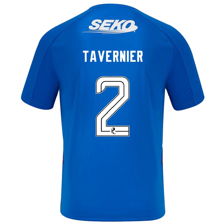 Niño Fútbol Camiseta James Tavernier #2 Azul Oscuro 1ª Equipación 2024/25 México