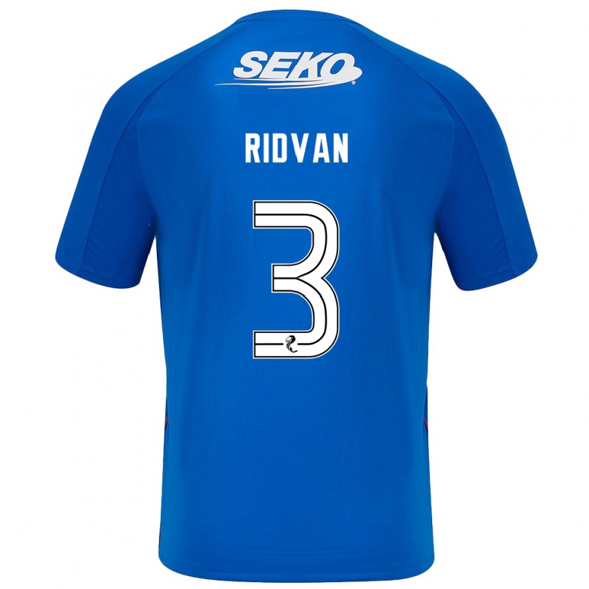 Niño Fútbol Camiseta Rıdvan Yılmaz #3 Azul Oscuro 1ª Equipación 2024/25 México