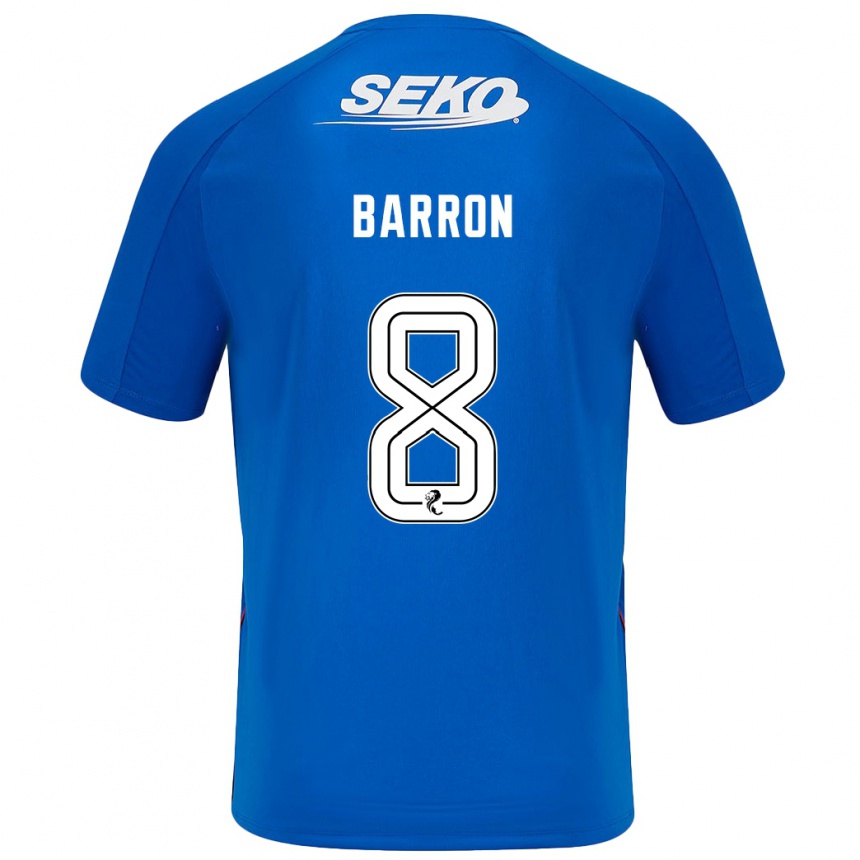 Niño Fútbol Camiseta Connor Barron #8 Azul Oscuro 1ª Equipación 2024/25 México