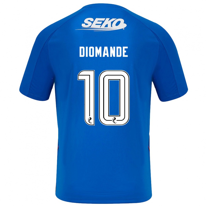 Niño Fútbol Camiseta Mohamed Diomandé #10 Azul Oscuro 1ª Equipación 2024/25 México