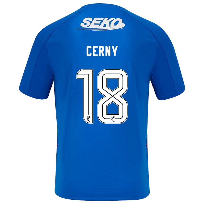 Niño Fútbol Camiseta Vaclav Cerny #18 Azul Oscuro 1ª Equipación 2024/25 México