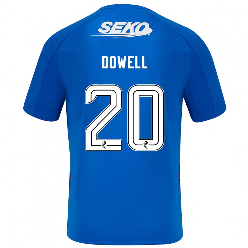 Niño Fútbol Camiseta Kieran Dowell #20 Azul Oscuro 1ª Equipación 2024/25 México