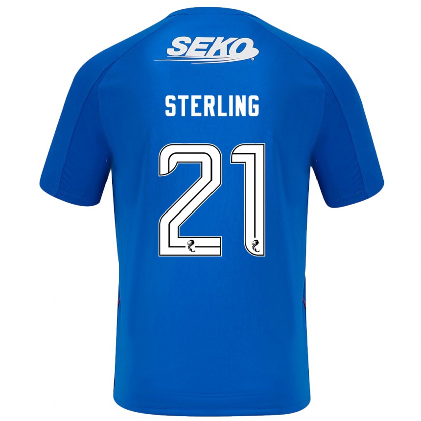 Niño Fútbol Camiseta Dujon Sterling #21 Azul Oscuro 1ª Equipación 2024/25 México