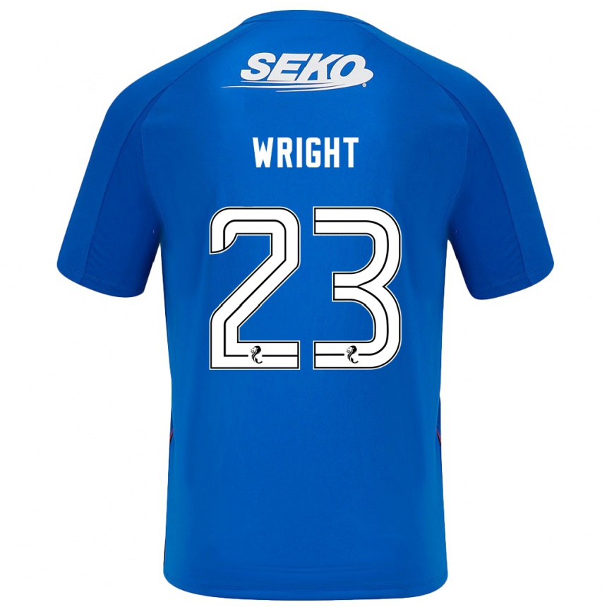 Niño Fútbol Camiseta Scott Wright #23 Azul Oscuro 1ª Equipación 2024/25 México