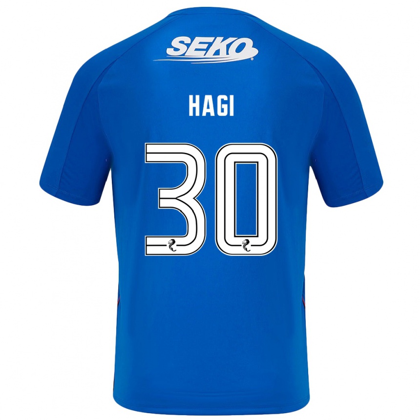 Niño Fútbol Camiseta Ianis Hagi #30 Azul Oscuro 1ª Equipación 2024/25 México