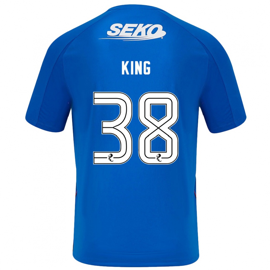 Niño Fútbol Camiseta Leon King #38 Azul Oscuro 1ª Equipación 2024/25 México